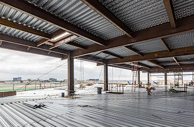 Arc Floor deck ad roof work